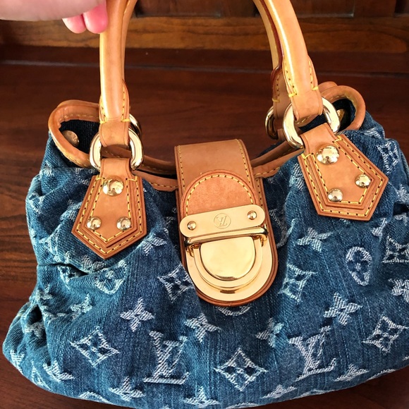 Louis Vuitton pleaty denim bag - Picture 1 of 6